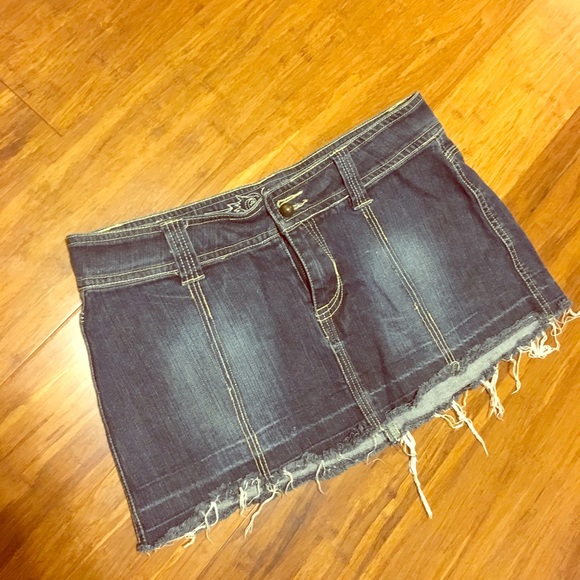 Jean Mini Skirt - Picture 1 of 6
